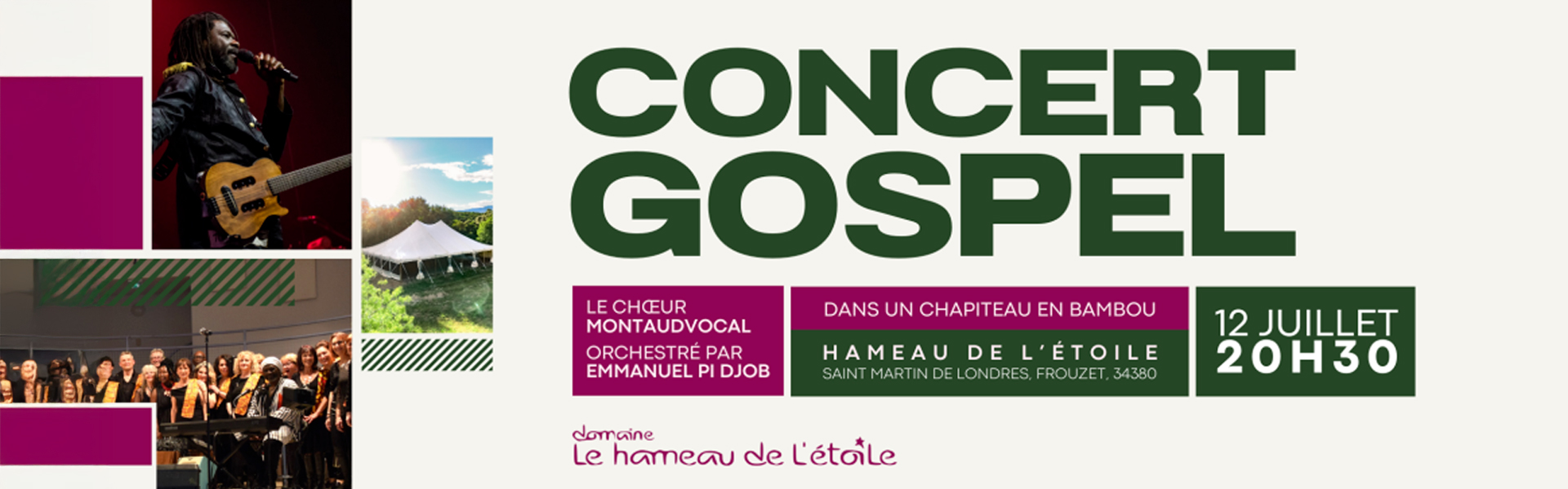 Concert Gospel dans le 34 le 12 juillet 2025