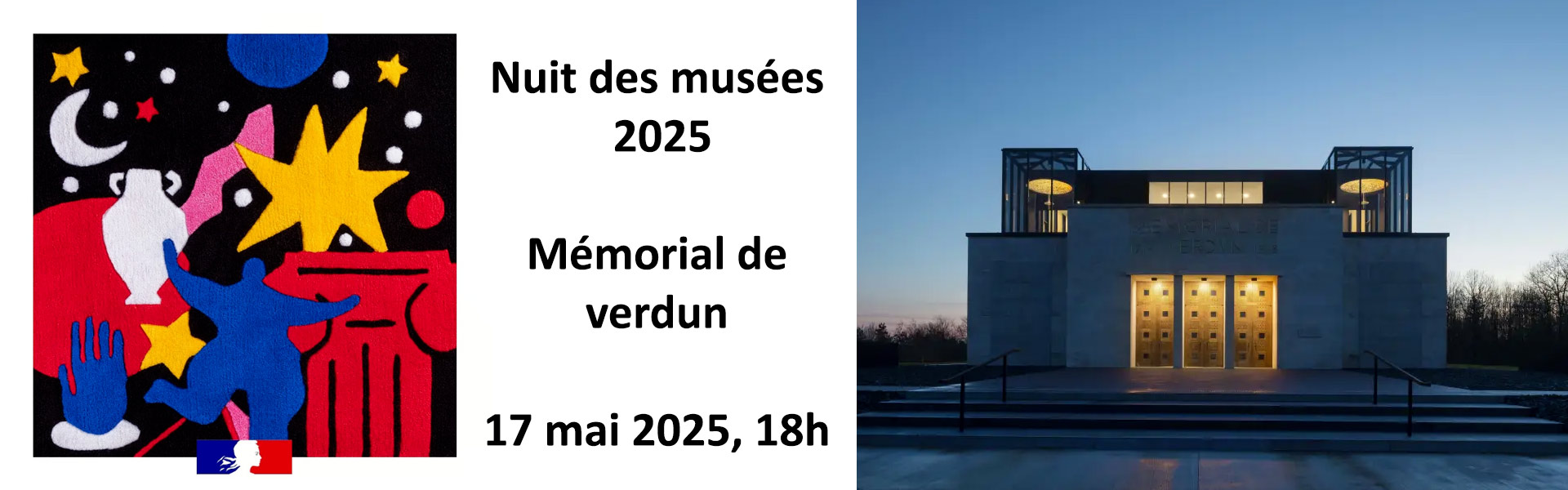 La nuit des musées 2025 avec le mémorial de Verdun dans le département 55