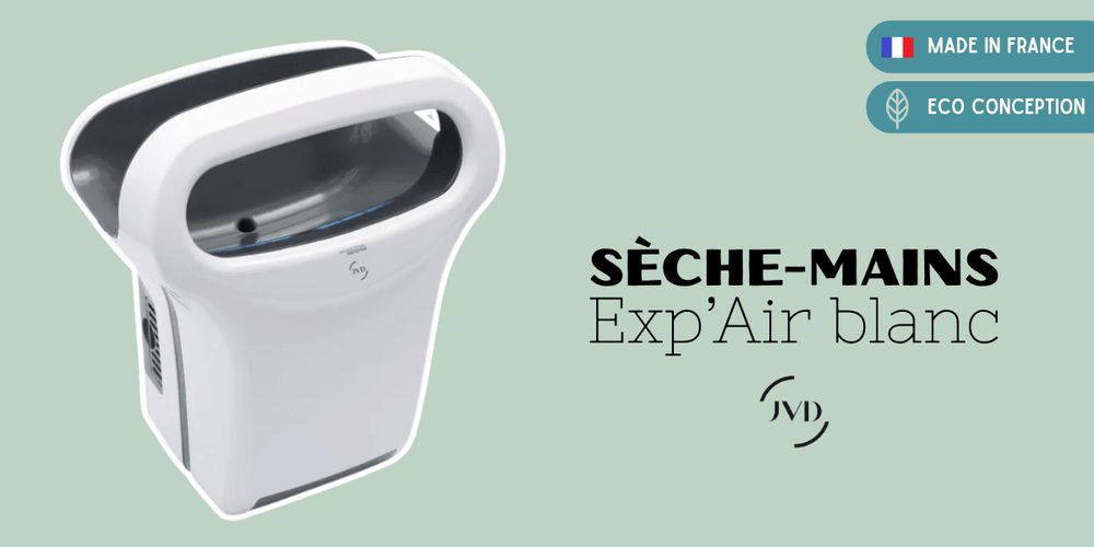 Zoom produit : Sèche-mains - Exp’Air blanc JVD