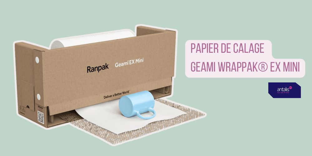 Zoom produit : emballage écoresponsable, la révolutionnaire GEAMI WrapPak EX mini