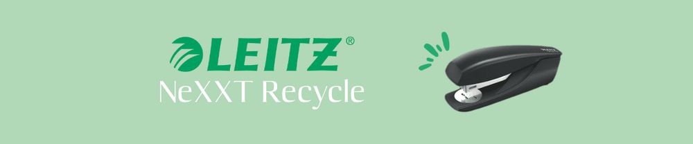Zoom produit : L'agrafeuse LEITZ NEXXT RECYCLE