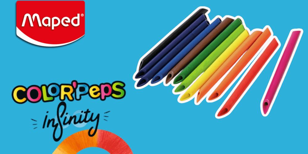 Zoom produit :  Les crayons de couleur Color’Peps Infinity de MAPED