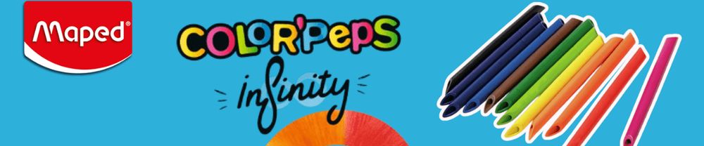 Zoom produit :  Les crayons de couleur Color’Peps Infinity de MAPED