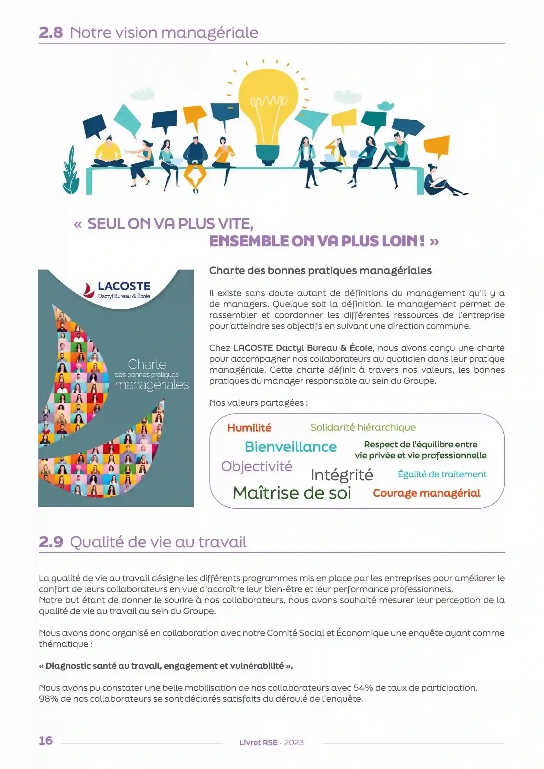 Notre livret RSE