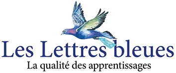 logo les lettres bleues