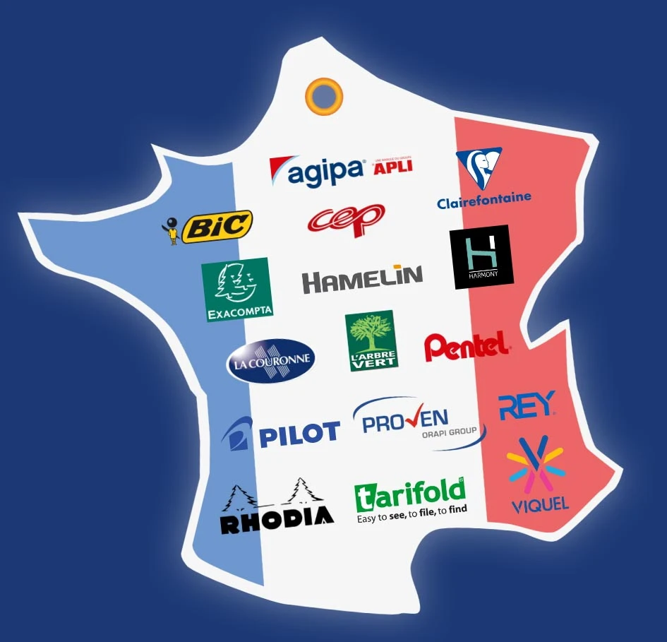 Carte produits fabriqués en France fourniture de bureau