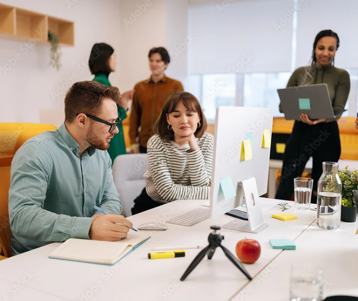 image réunion de travail dans un bureau