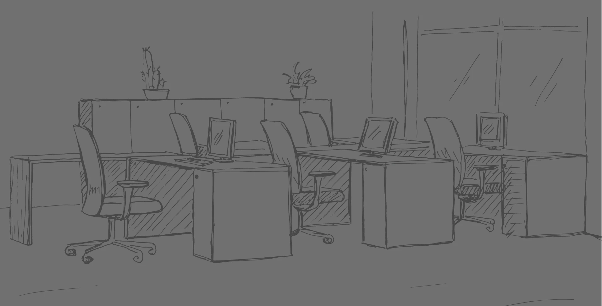 Visuel croquis plan mobilier LACOSTE Dactyl Bureau & École