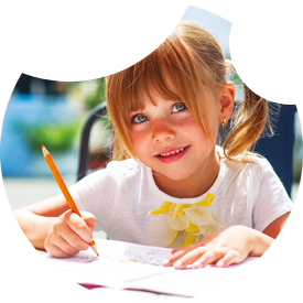 Image bulle petite fille scolaire coloriage dessin