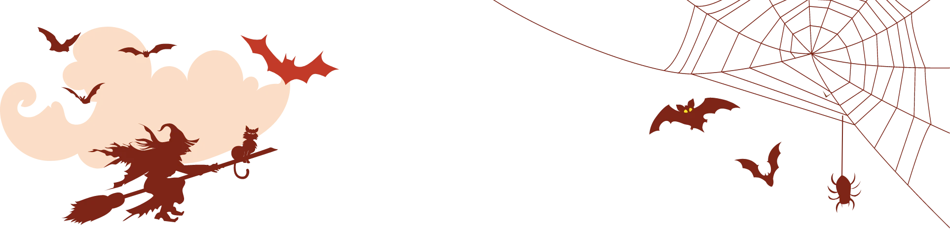 bannière illustrant halloween