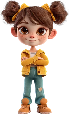 fille en 3D