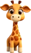 jouet girafe 3D