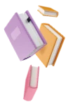 livres qui sortent d'un sac à dos'