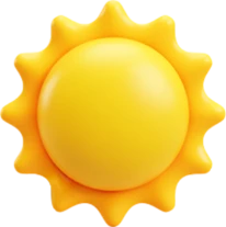 image d'un soleil en 3D'